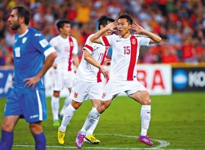 為國足打進(jìn)1球的吳曦